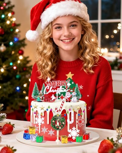 36 PCS Christmas Cake Decorations Kit H380
