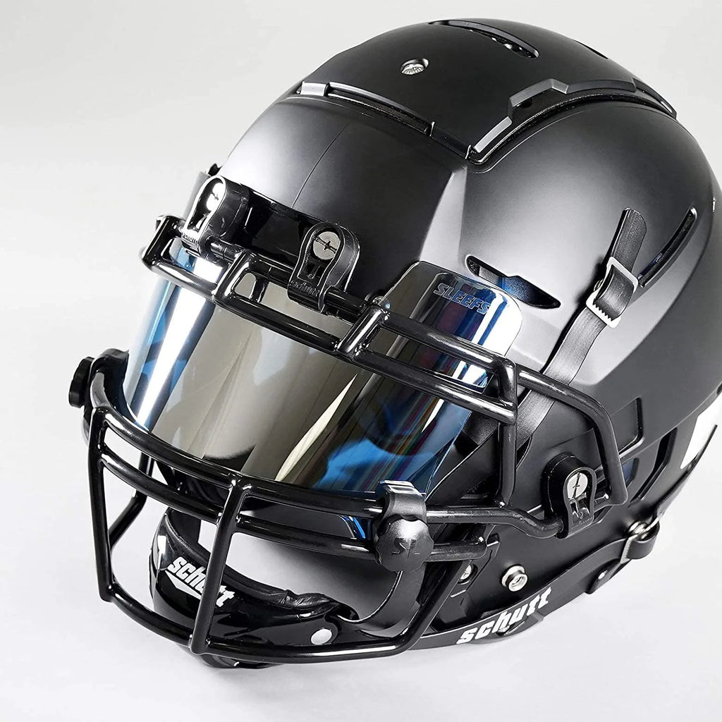 Cobalt Blue Silver Machine Helmet Visor O77409