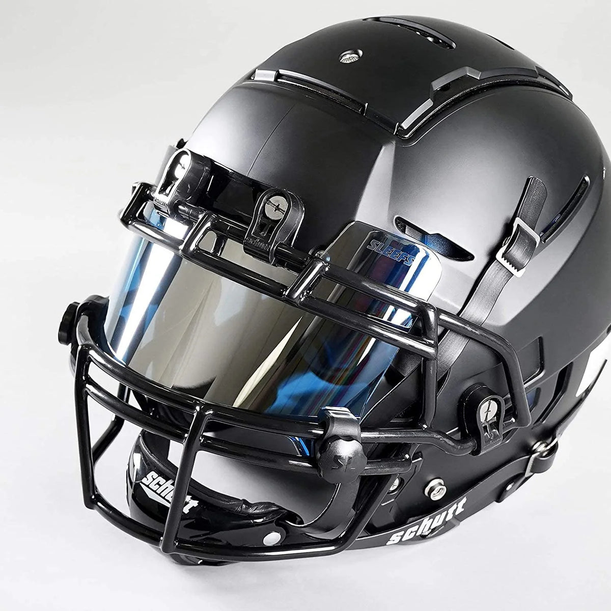 Cobalt Blue Silver Machine Helmet Visor O77409