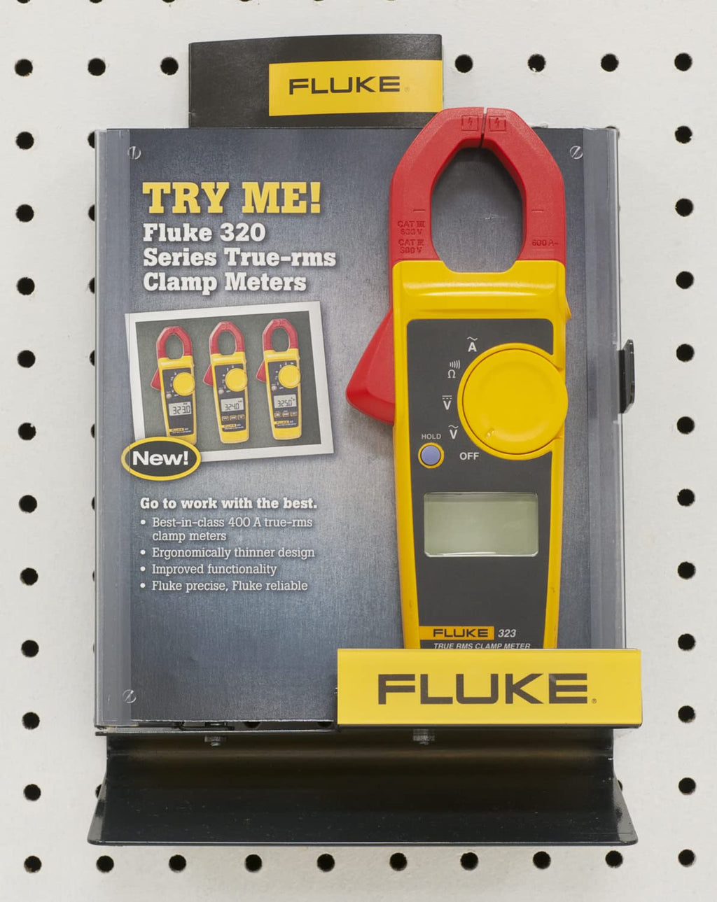 Clamp Meter, Measures AC Current to 400 A, AC/DC Voltage to 600 V, Resistance and Continuity, with Soft Carrying Case I201846