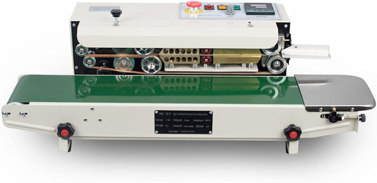 Continuous Sealing Machine Automatic Band Sealer with Digital Thermostat for Plastic Poly Bag Film 110V K983