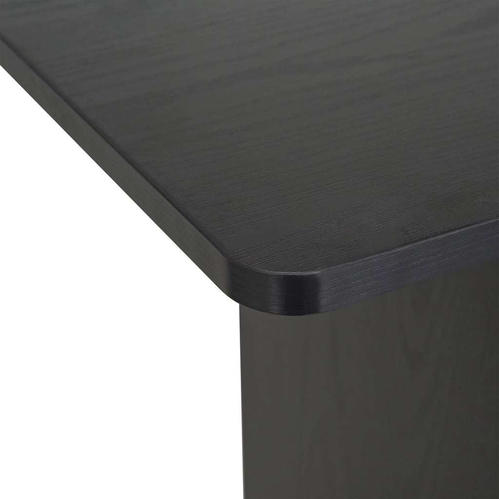 Black Mobile Computer Desk with Keyboard Tray Q215