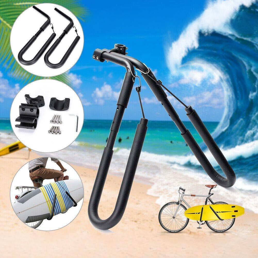 Adjustable Surfboard Rack Bike Carrier Black S46180