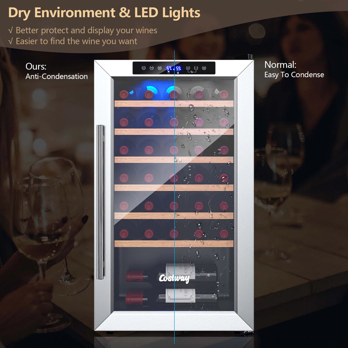 20 Inch Cooler Refrigerator with Tempered Glass Door G257