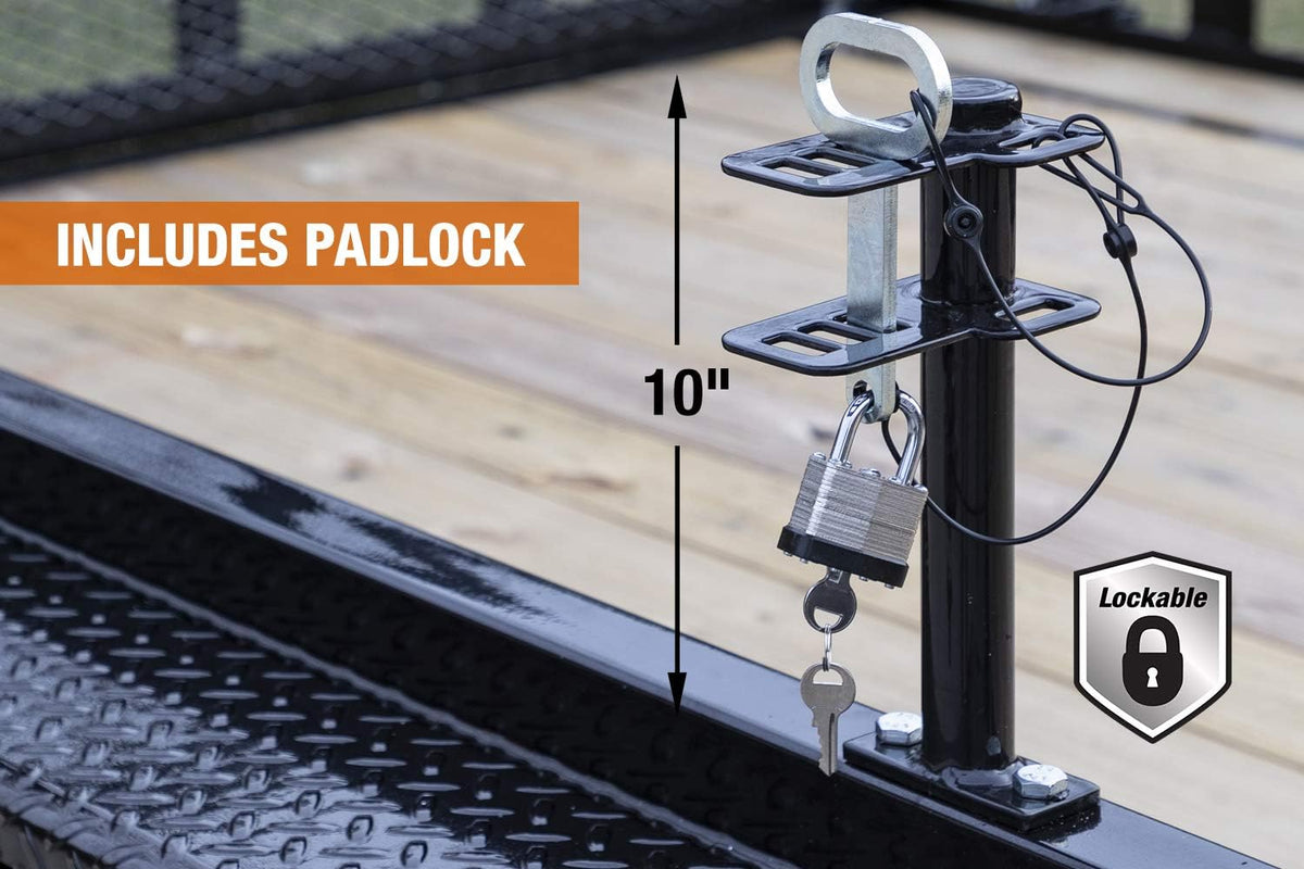 1 Channel Lockable Trimmer Rack, Black Y424