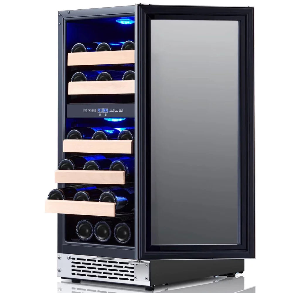 15 Bottle Dual Zone Wine Cooler Refrigerator M378
