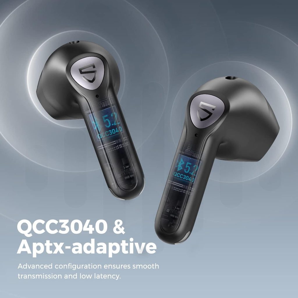 Wireless Earbuds with 14.2mm Driver, Bluetooth V5.2, Four Mic, 17.5 Hrs H6453