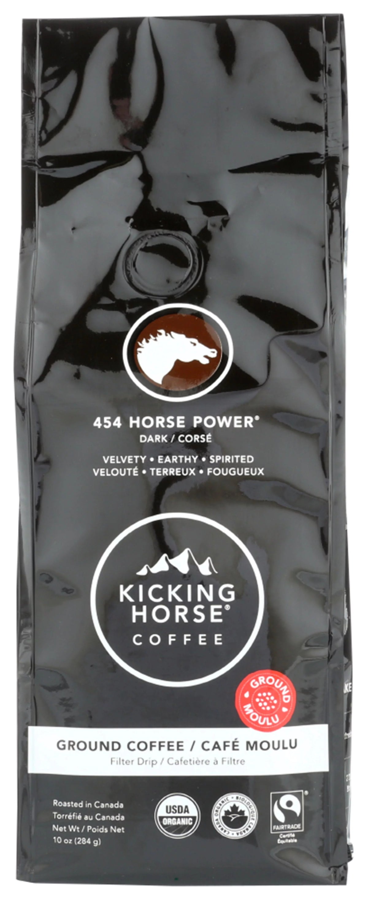 Dark Roast Ground Coffee, 10 oz Q78931