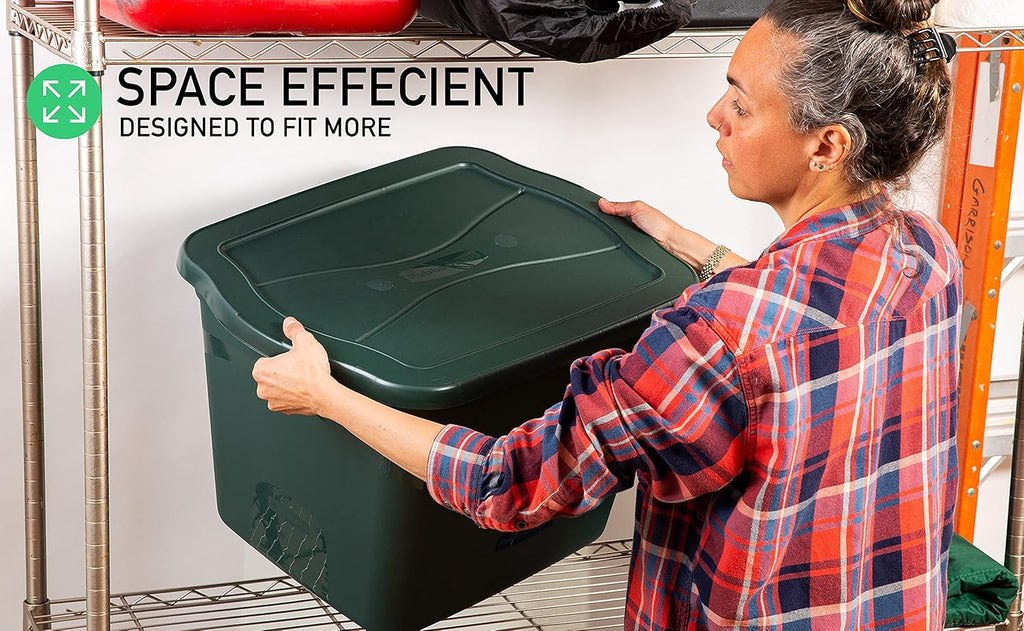 29 Gal Pack of 5 Stackable Storage Bins D703776