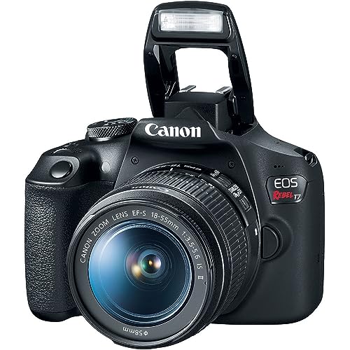 Canon EOS Rebel T7 DSLR Camera with 18-55mm Lens Bundled with 64GB Memory Card + Camera Bag + 58mm UV Filter + Microfiber Cleaning Cloth (5 Items) X234325
