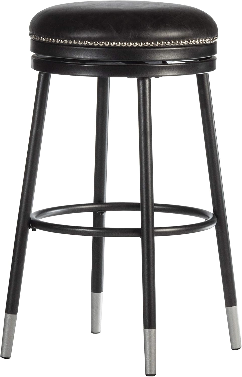 Black Metal Bar Height Stool A4154