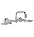 Tuscan Brass Wall Mount Bridge Lavatory Faucet H541775