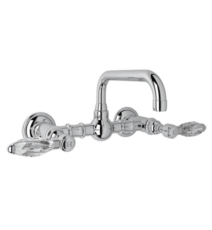 Tuscan Brass Wall Mount Bridge Lavatory Faucet H541775