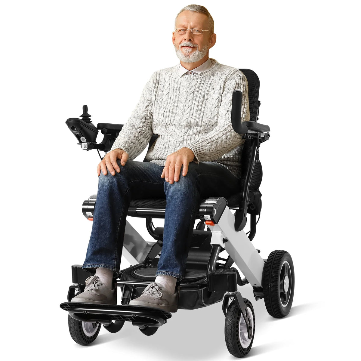 Lightweight Folding Electric Wheelchair P41693