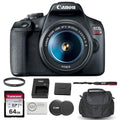 Canon EOS Rebel T7 DSLR Camera with 18-55mm Lens Bundled with 64GB Memory Card + Camera Bag + 58mm UV Filter + Microfiber Cleaning Cloth (5 Items) X234325