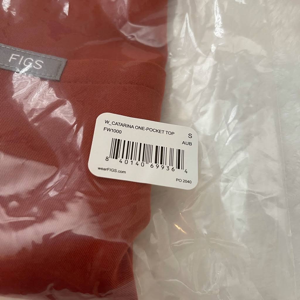 Orange Small Scrub Top B335