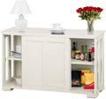Black Buffet Sideboard with Sliding Door and Adjustable Shelf K852