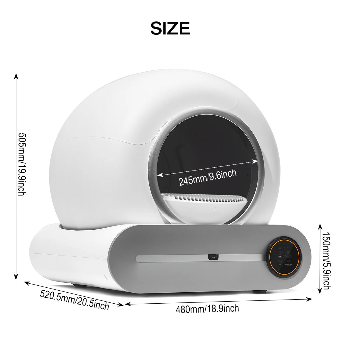 Automatic Self Cleaning Cat Litter Box with App Control L8809