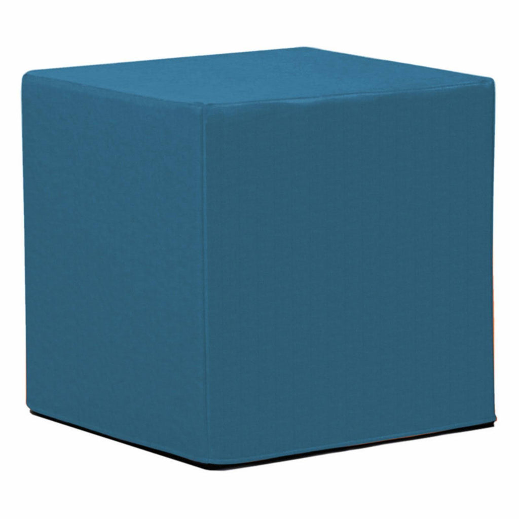Turquoise No Tip Block Ottoman Y88641