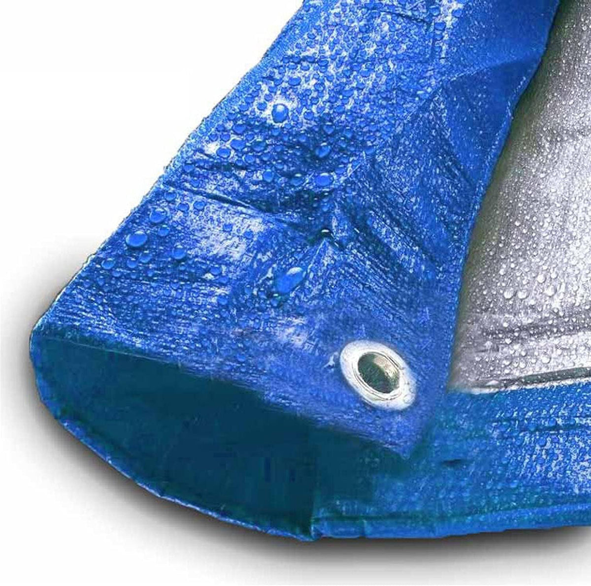 10' x 20' Water Resistant Reversible Blue/Silver Medium Duty Tarp Y582097