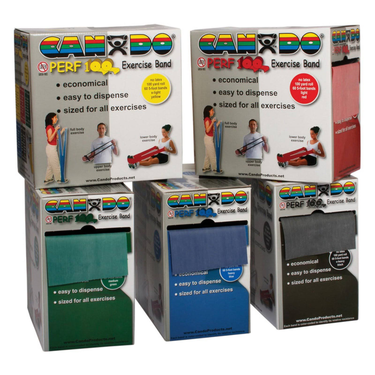 5-Piece Set Latex Free Exercise Band A6907