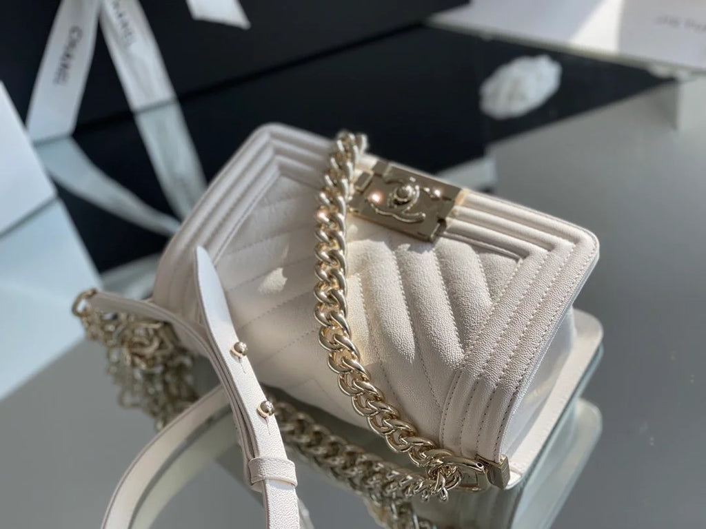 White Mini Flapbag K38619