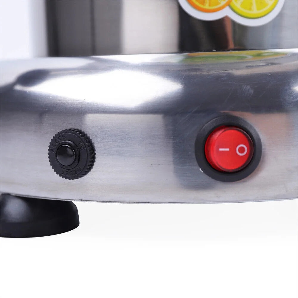 Silver Stainless Steel Commercial Electric Fruit Juicer Machine 2800r/min AC110V J50984