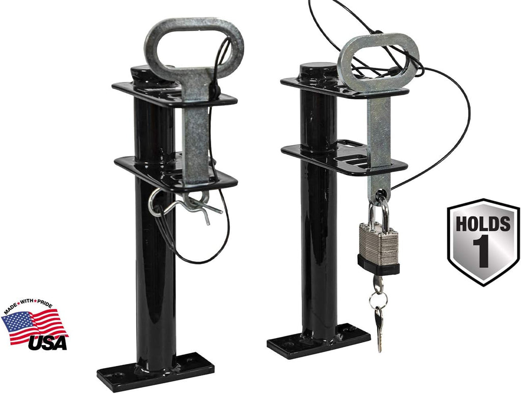 1 Channel Lockable Trimmer Rack, Black Y424