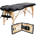 Portable Foldable Adjustable Massage Table 24 inch Black O840552
