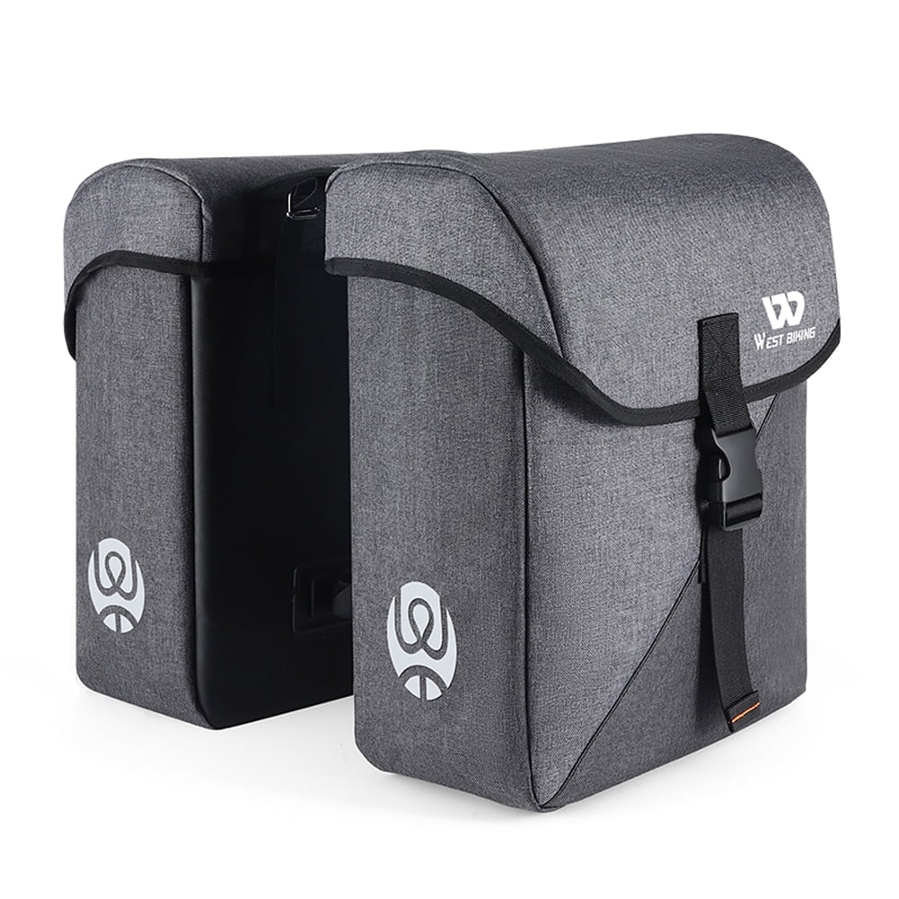 35L Bike Double Bag Rear Seats Luggage Carrier Trunk Bag J45836