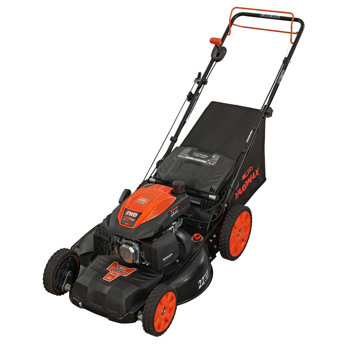 22 in. 201cc 3-in-1 Gas Walk Behind Self Propelled Lawn Mower S466516
