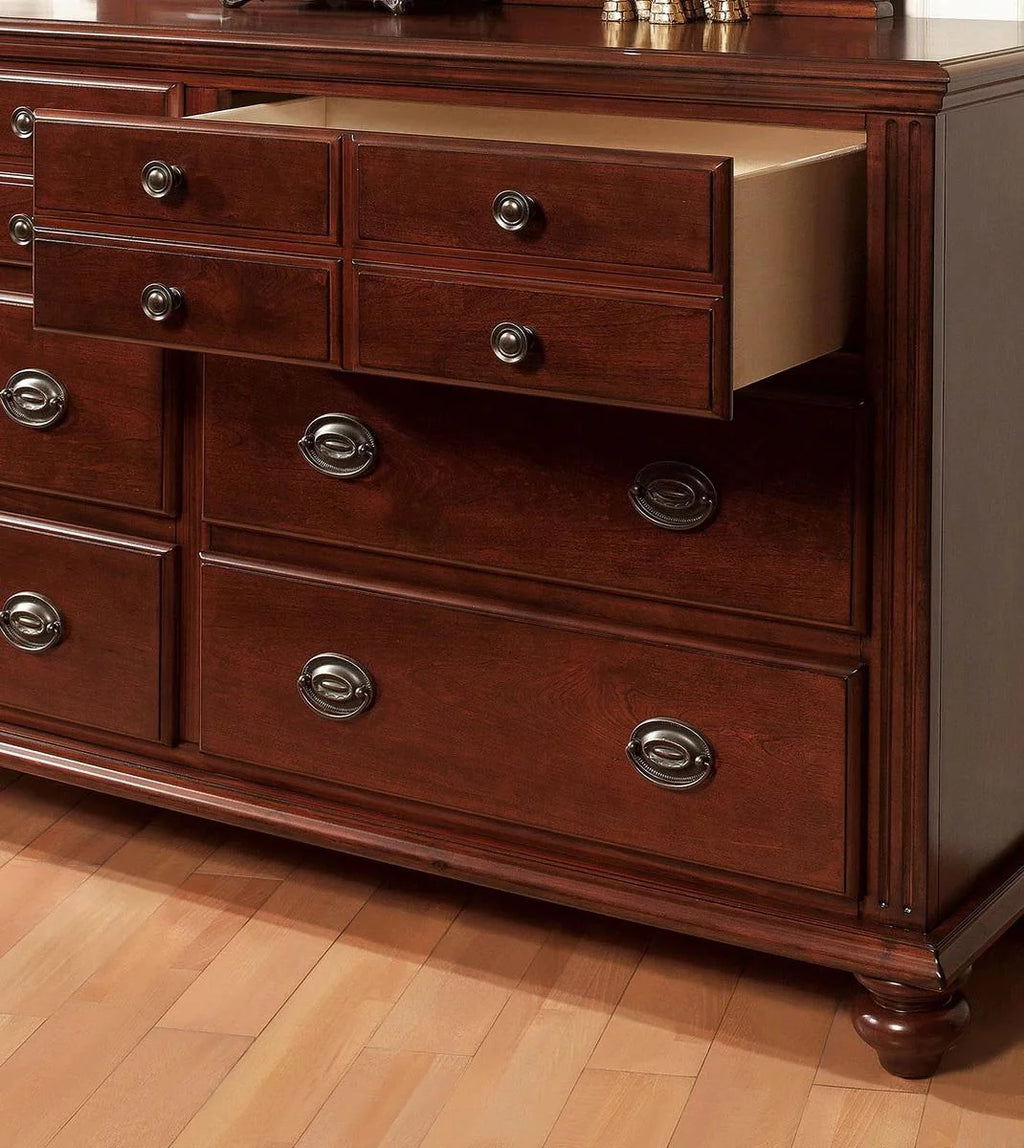 Cherry Solid Wood 5pcs Bedroom Set S690167