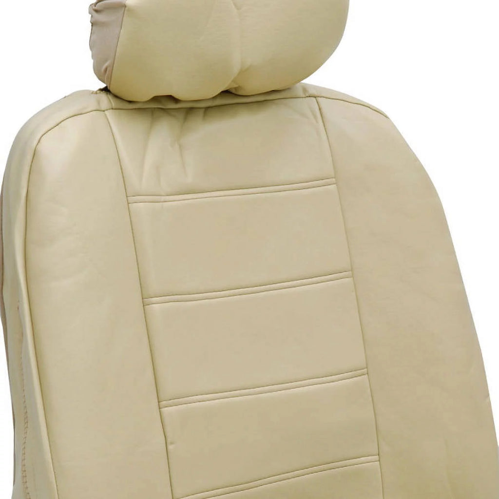 Black Beige Gray 3 Rows PU Leather Seat Covers Q143494