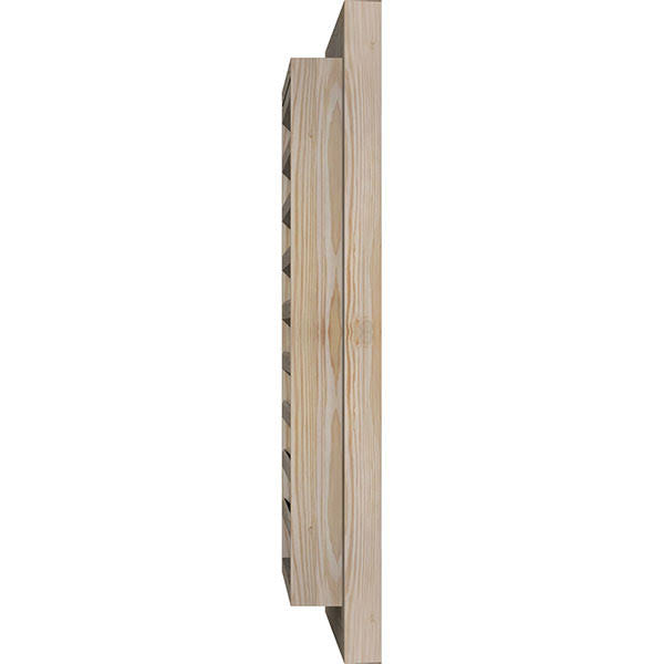 Unfinished Pine Vertical Gable Vent A421608