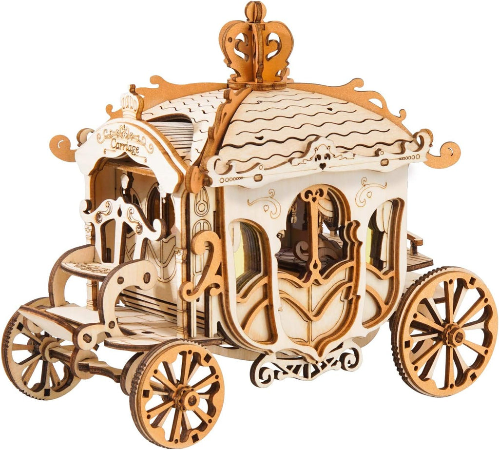 Vintage Car 3D Wooden Puzzle Craft Model Kits, Pack of 2 L77422