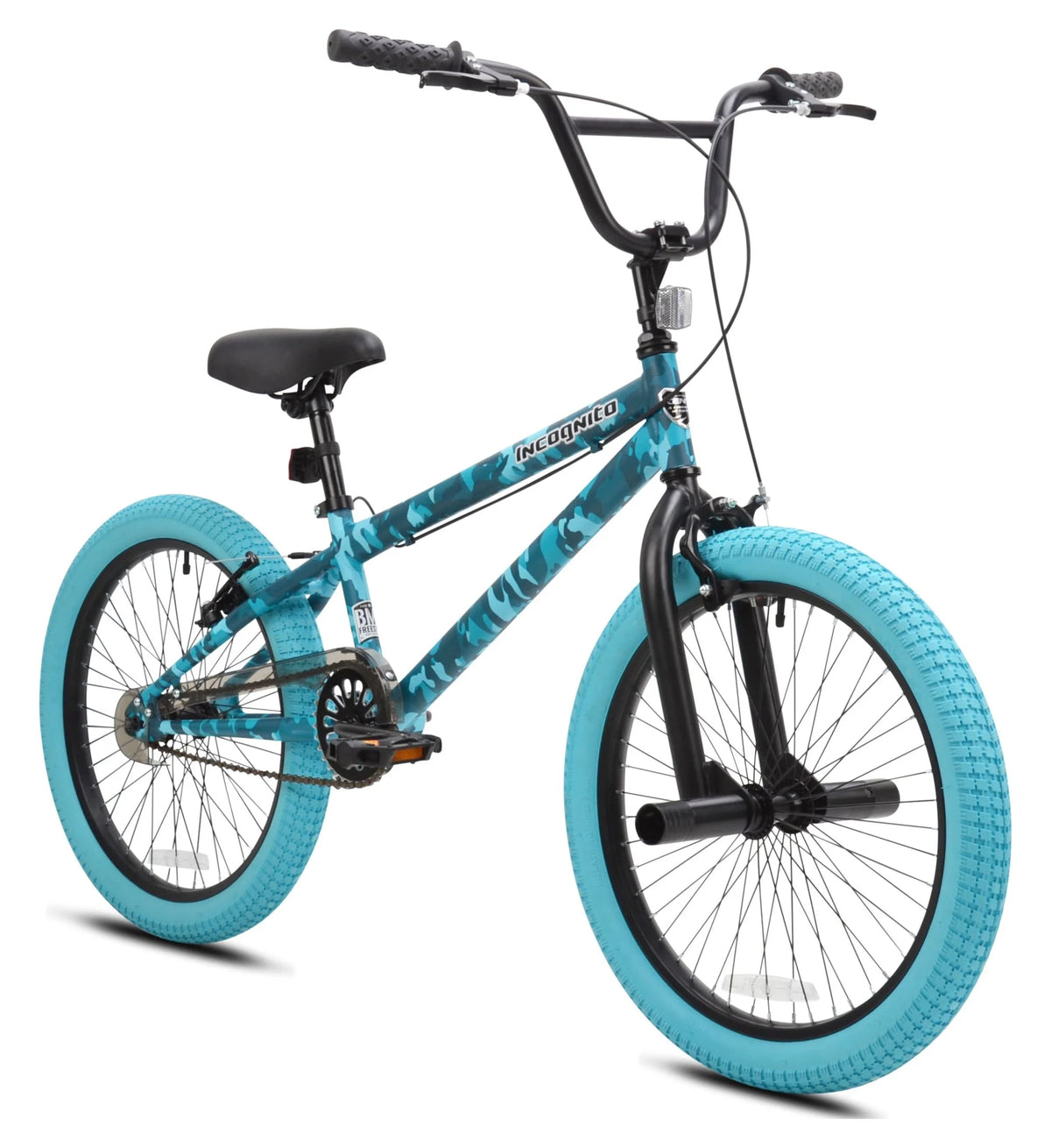 20-inch Turquoise Blue Camouflage BMX Child Bike Z3652