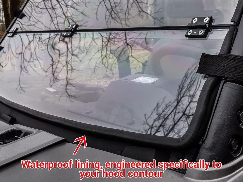 Scratch Resistant Flip/Fold Down 2-in-1 Windshield M4538