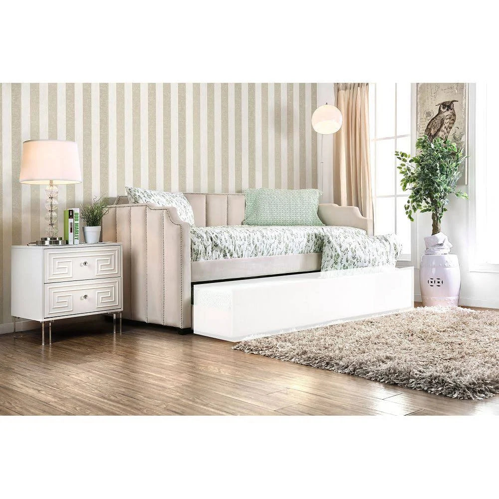 Beige Twin Daybed Z794
