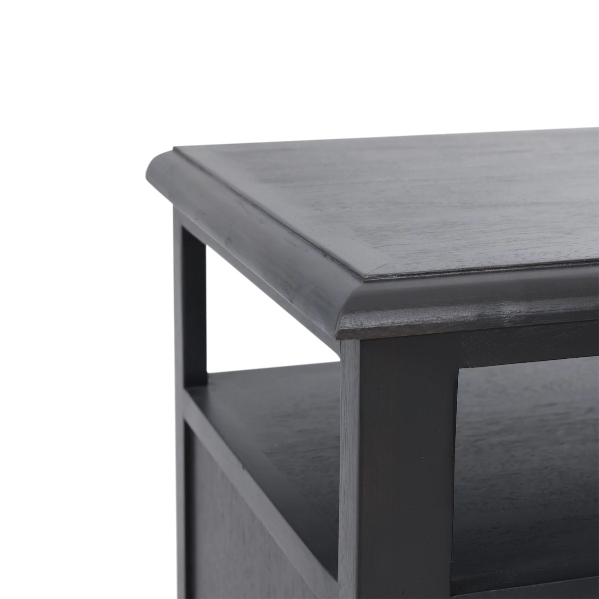 Acacia Wood and Cane Nightstand Z657795