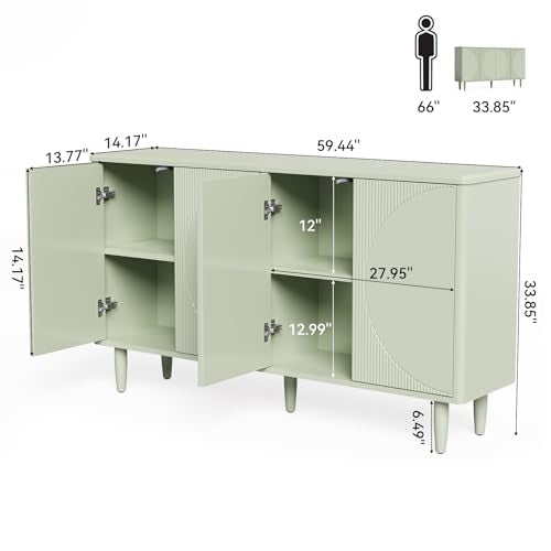 59-Inch Buffet Cabinet Sideboard with Storage A629342