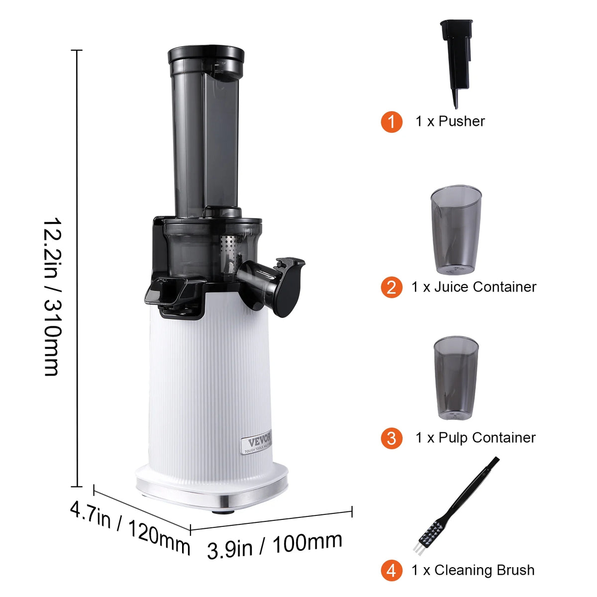 Masticating Slow Juicer Electric Cold Press Squeezer S848531