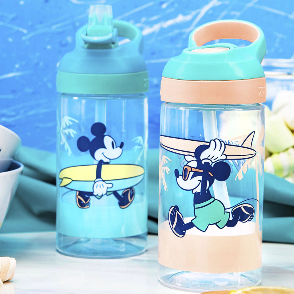 16 oz Kids Water Bottle with Flip Straw and Carry Handle E47184