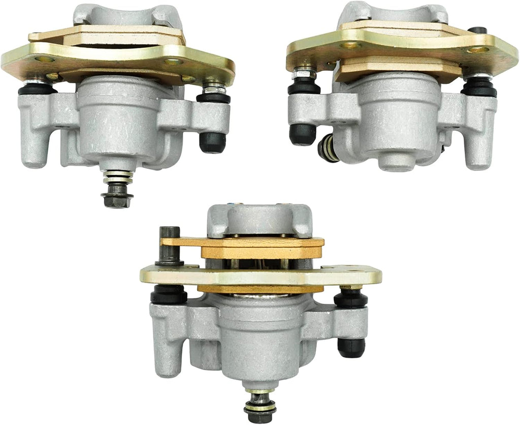 Front Left Right & Rear Brake Calipers with Pads for Can Am Outlander 330 400 500 650 850 Y674624