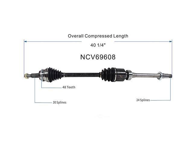 CV Axle Assembly M726