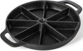 Black 8-edges Non Stick Cast Iron Skillet I543
