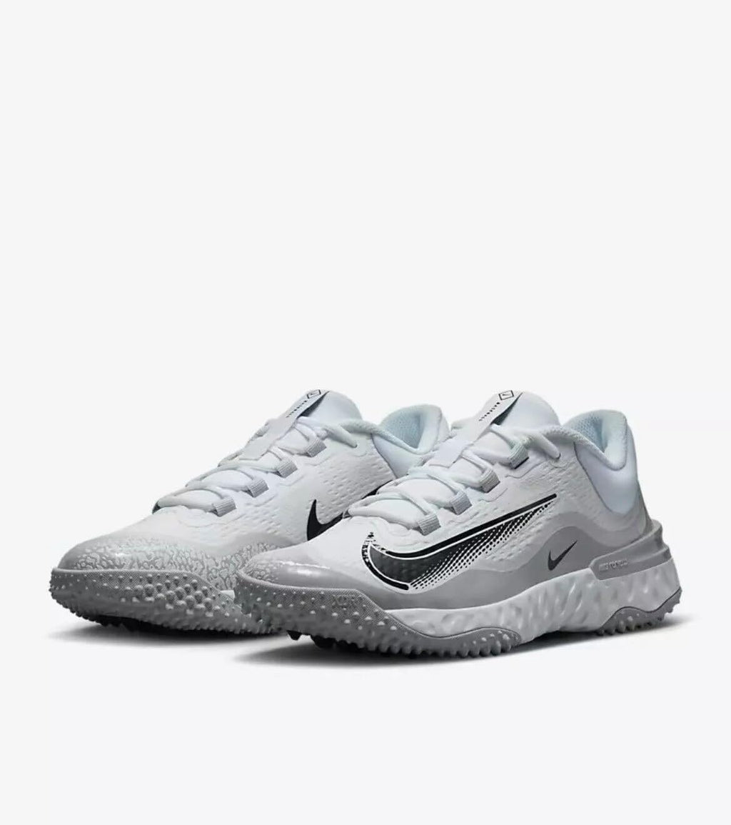 Grey/White Baseball Turf Shoes G1764