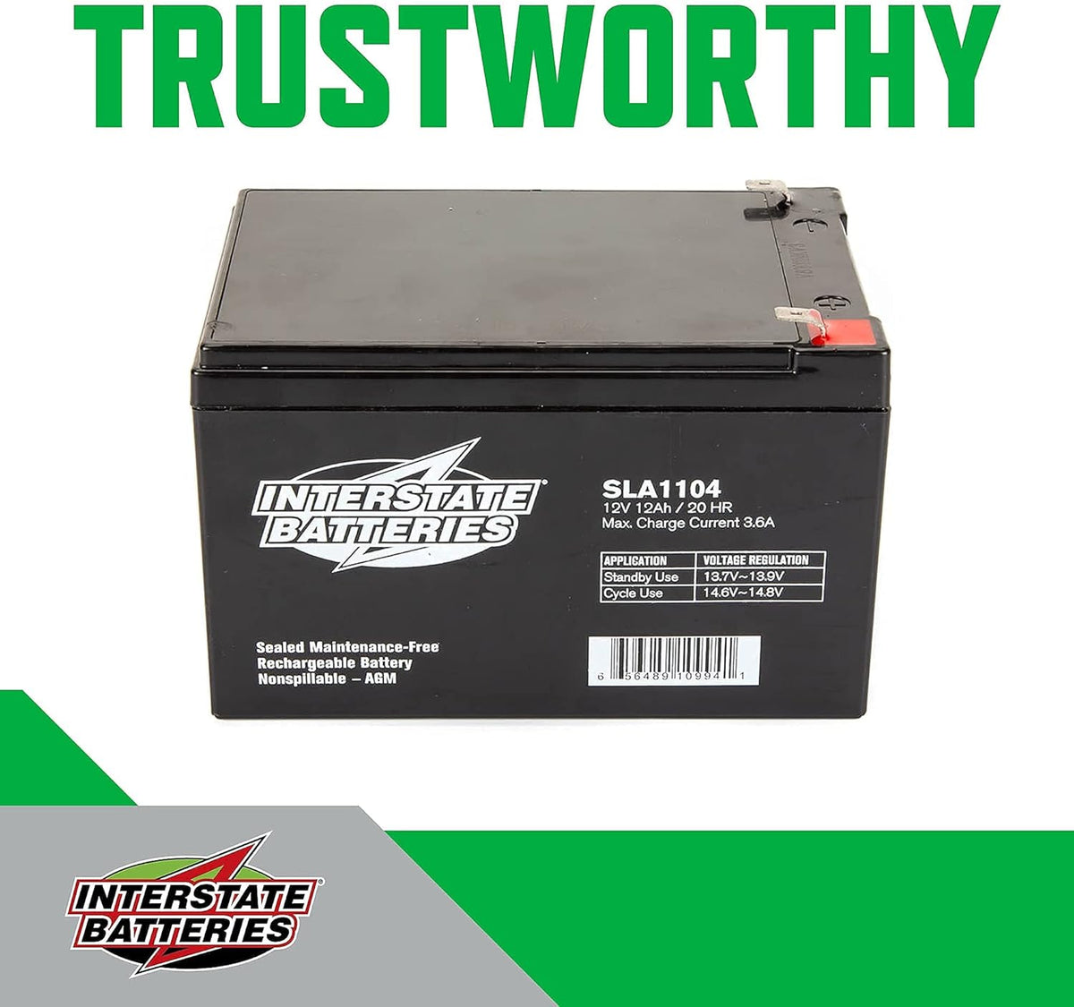 12V 12Ah Sealed Lead Acid Rechargeable SLA AGM Battery Pack of 2 H251