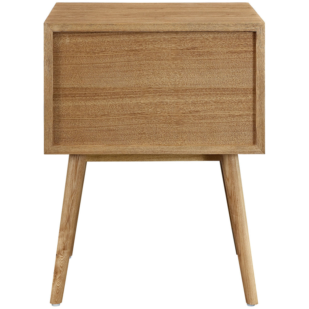Brown Wood Nightstand Side End Table U425