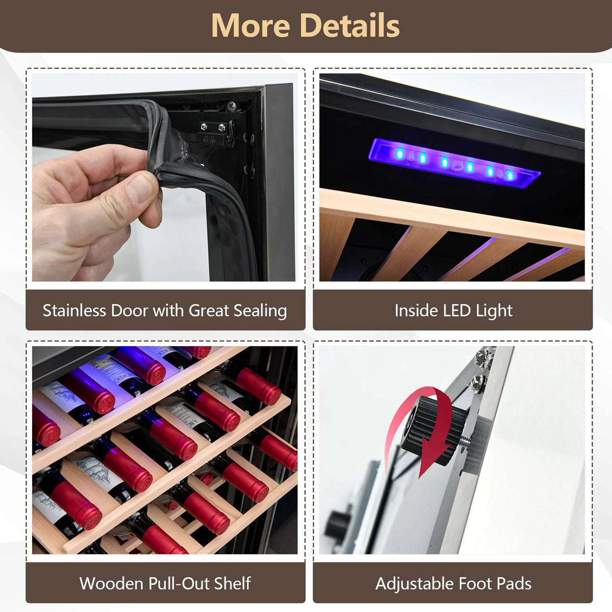 20 Inch Cooler Refrigerator with Tempered Glass Door G257