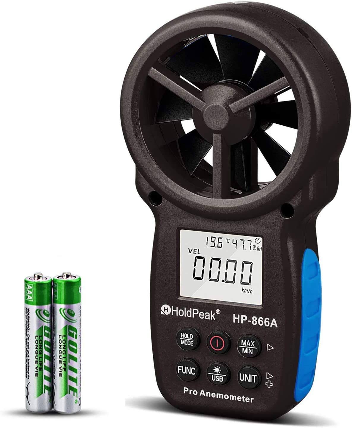 Digital Anemometer Handheld CFM Meter with USB Connect L8007